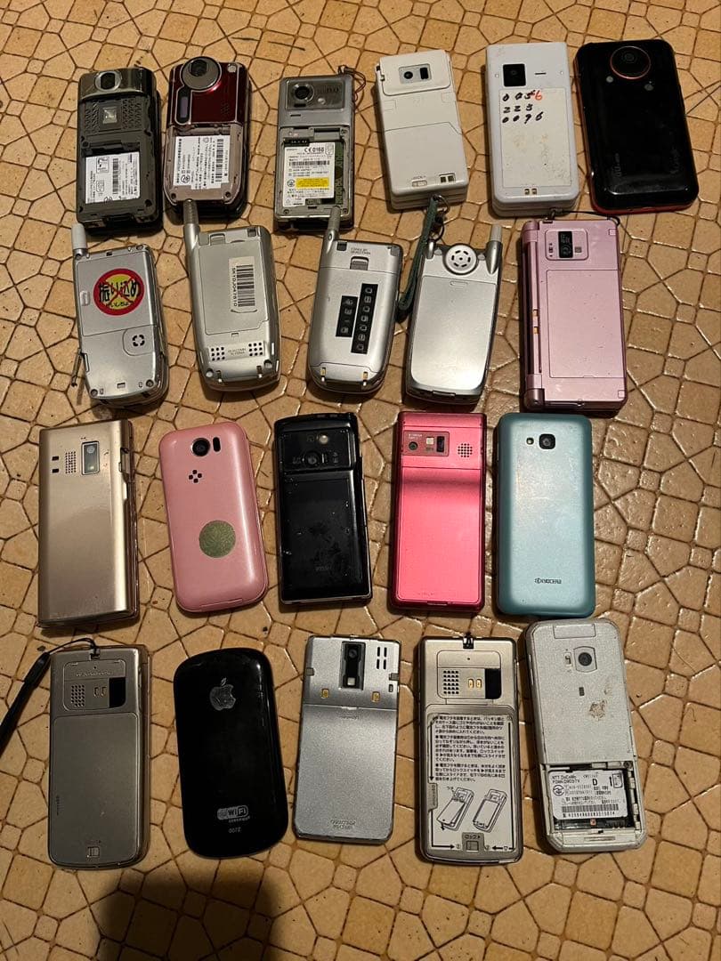 折りたたみ式携帯電話21台セットジャンク品