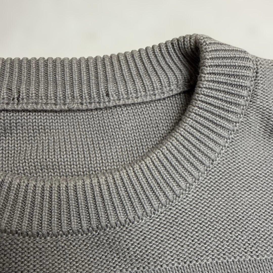 ルイヴィトン　LVロゴニット　グレー　Mサイズ相当