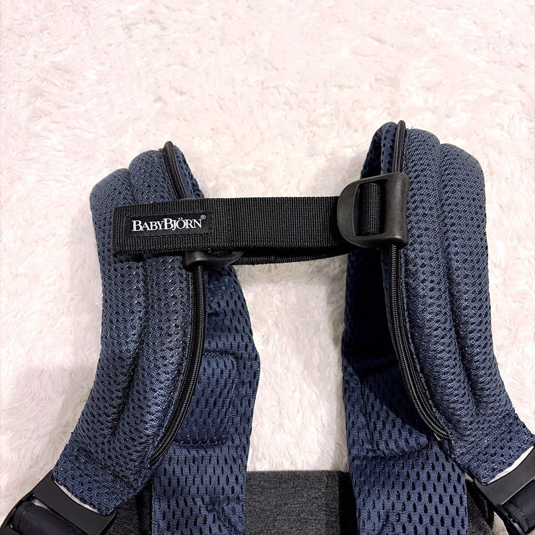 最上級モデルベビービョルン 美品✨ハーモニー ネイビーブルー メッシュ 抱っこ紐
