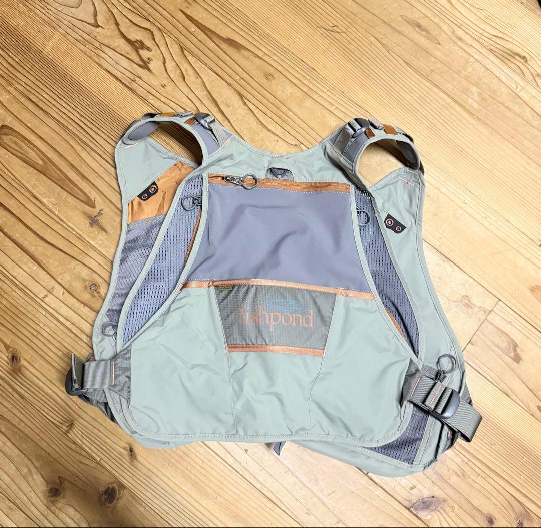 fishpond フィッシングベスト グレー/オレンジ