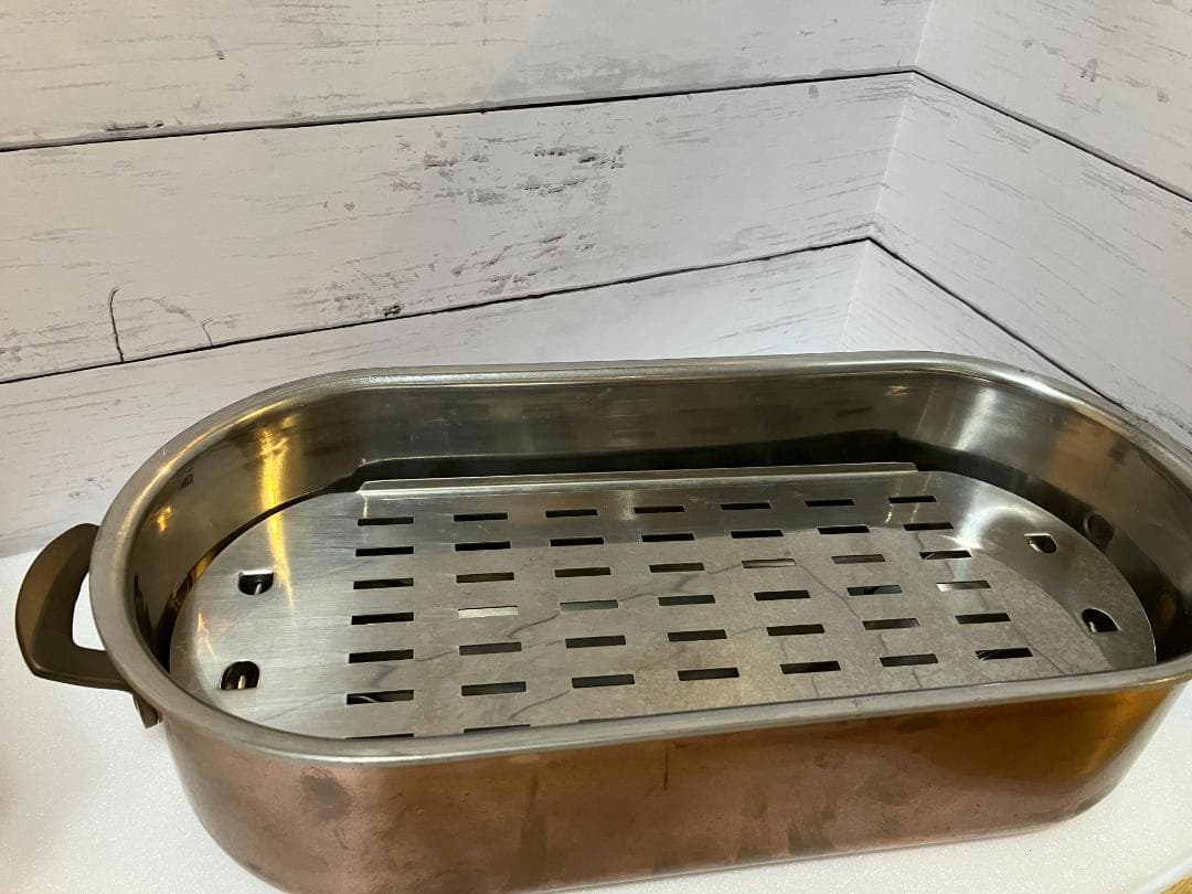 ま*め様 【レア・希少】銅鍋 　魚料理用　スイス製