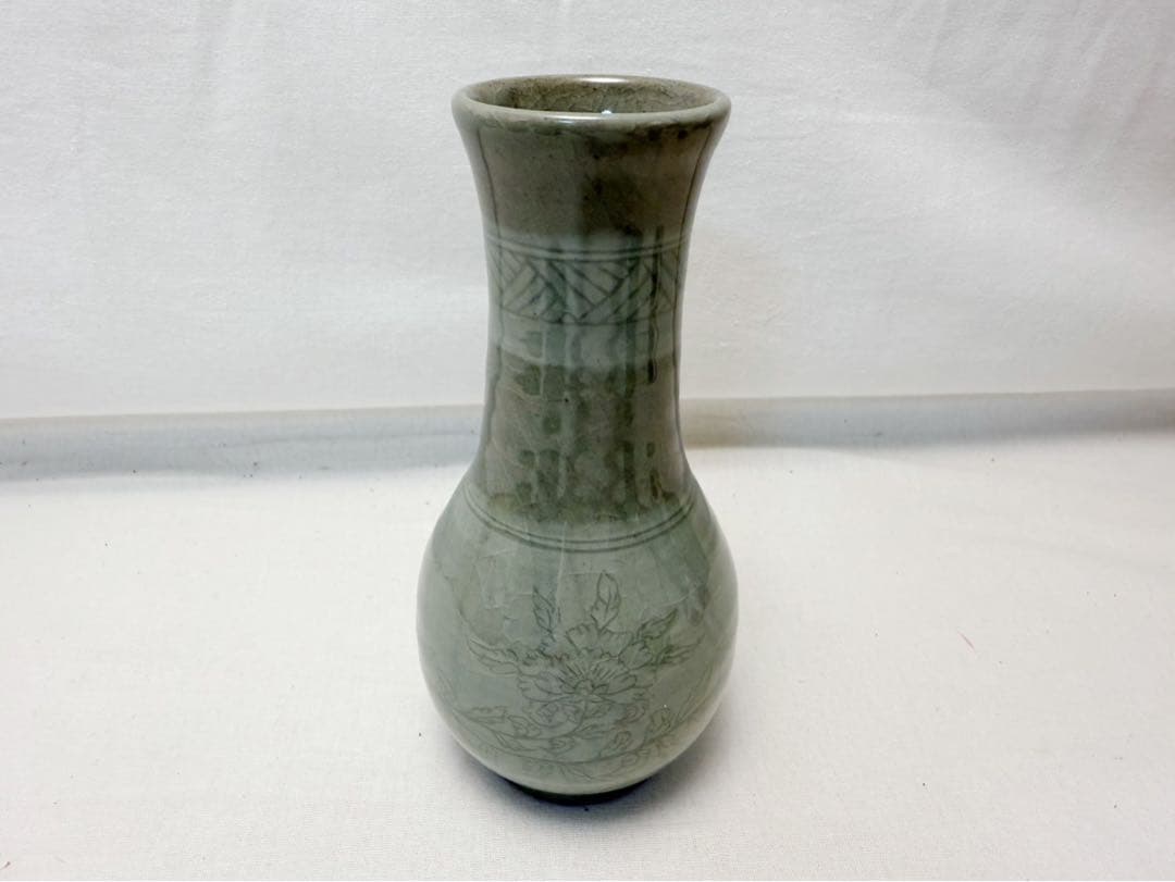 未使用 茶道具 香舟造 牡丹唐草文 皆具 杓立て 建水 蓋置 水指 共箱