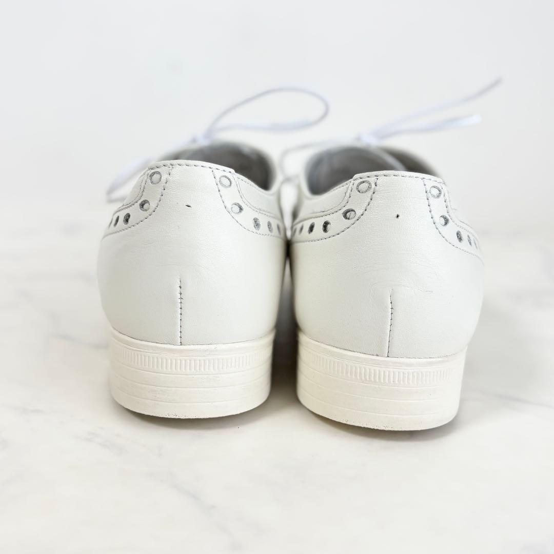 美品 ショセ 37 TR-004 ウイングチップ レザーシューズ ホワイト