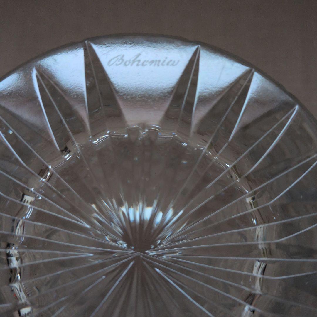 ボヘミアクリスタル 花瓶　フラワーベース