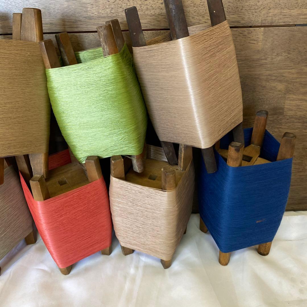 置物 木製 毛糸 当時物 昭和 レトロ モダン インテリア 小物 木製 糸巻き