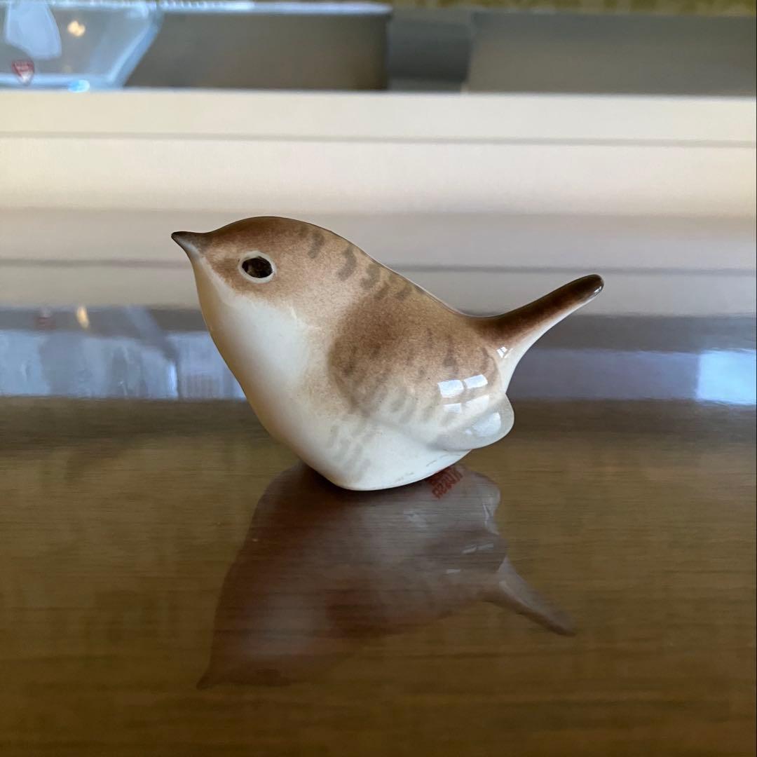 ロモノーソフ　フィギュリン　フィギュア　ミソサザイ　Made in USSR