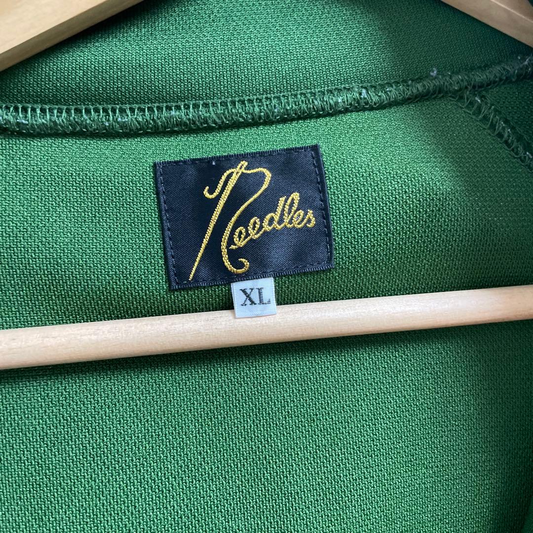 グリーン 紫ストライプ ジャージセット