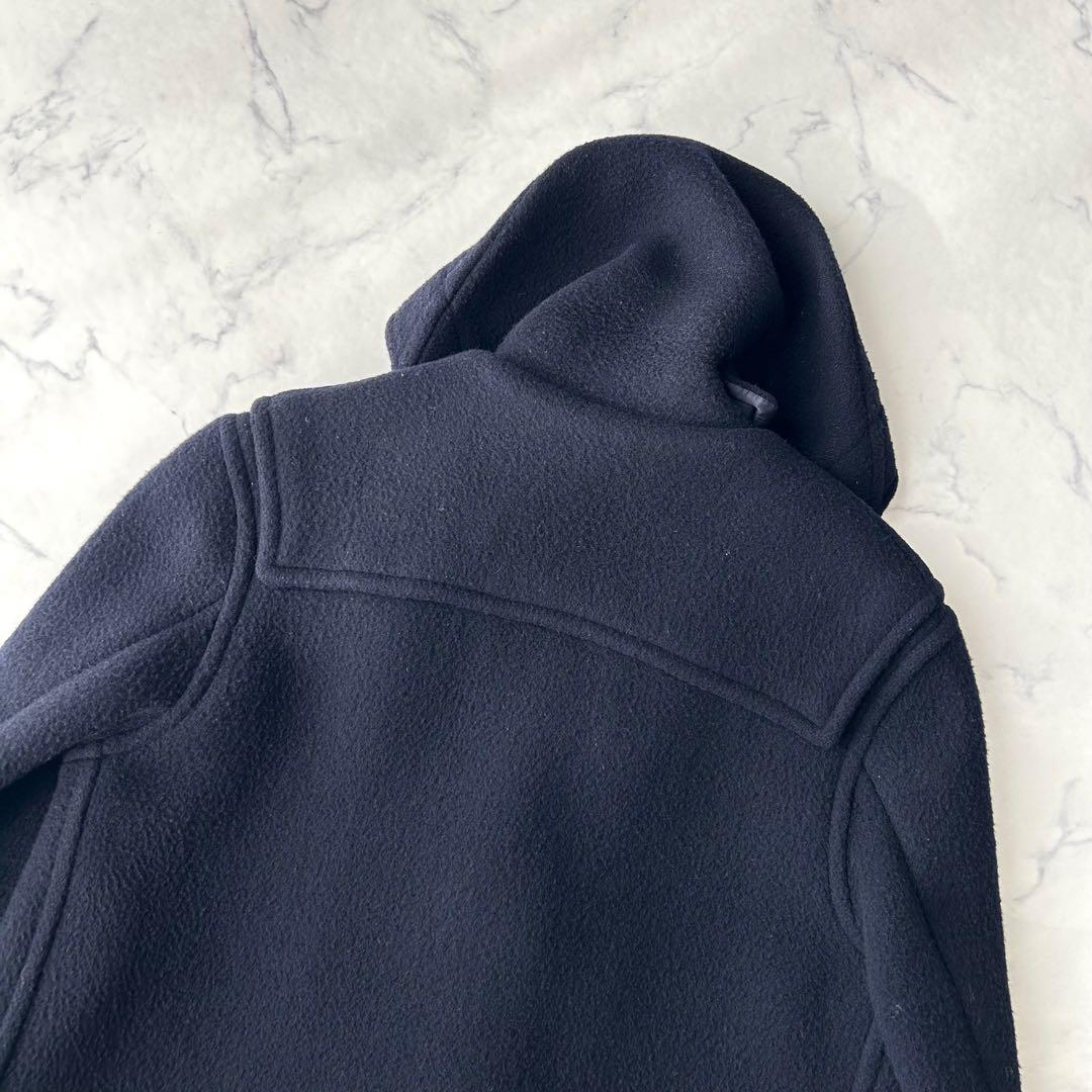 希少✨　バーバリーズ　ダッフルコート　ノバチェック　英国製　ロング　ネイビー