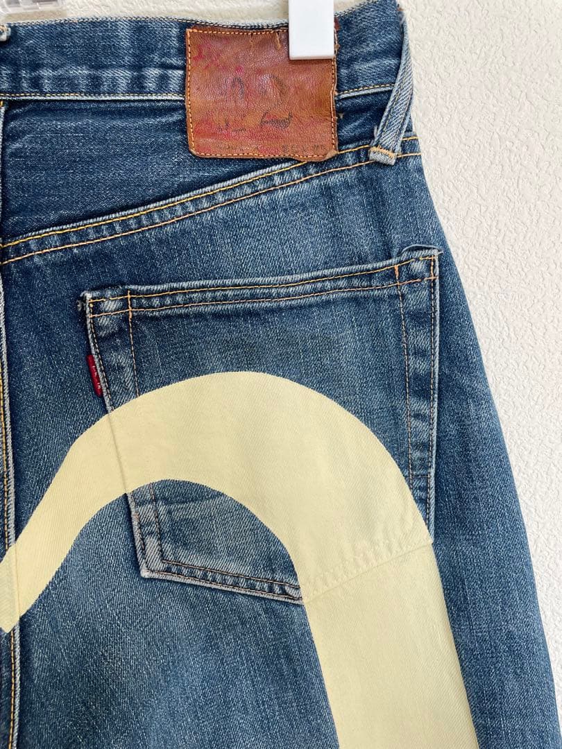 EVISU No.2 Lot.2501xx W28×35 ホワイト大黒　ワイド