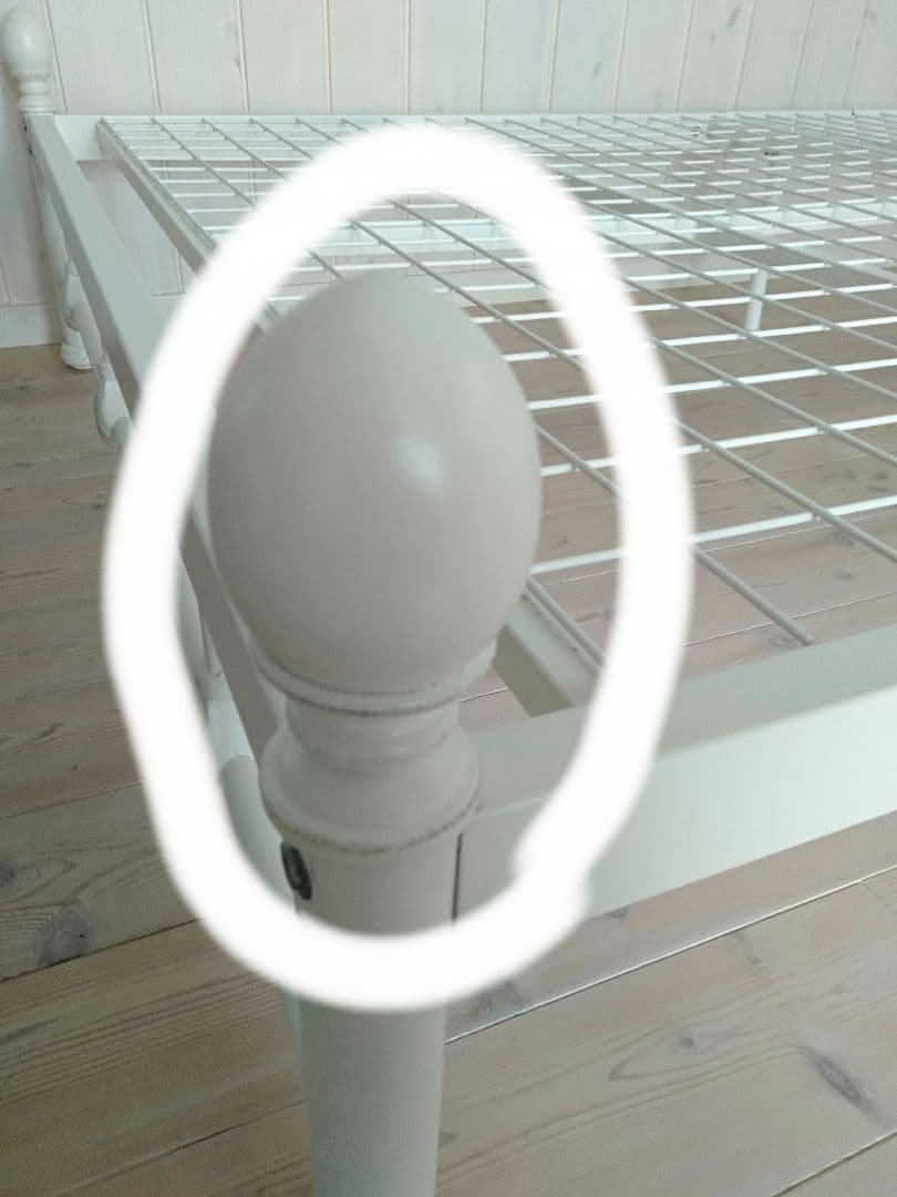 ☆中古品☆直接引き渡し☆アイアンベッドフレーム　セミダブル