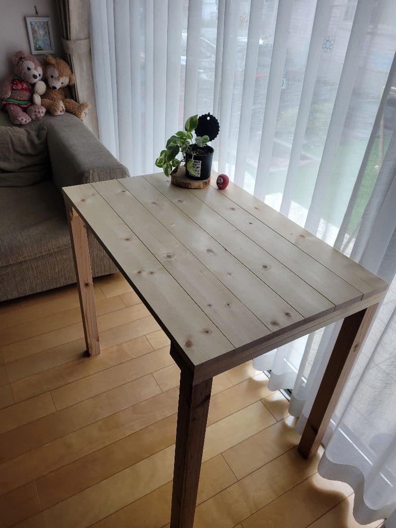 90✕54 カウンターテーブル　ナチュラル無とそう　無垢材