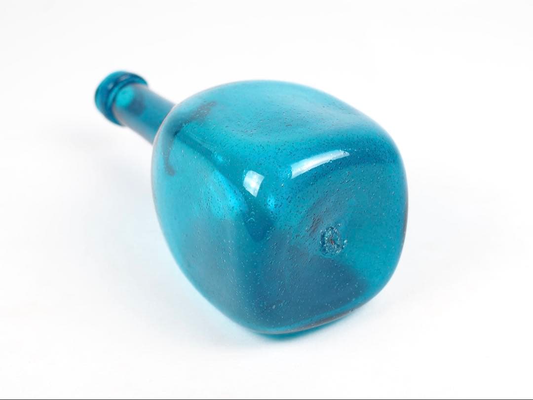 倉敷ガラス 小谷眞三 角瓶 花瓶 一輪挿し 民藝 民芸