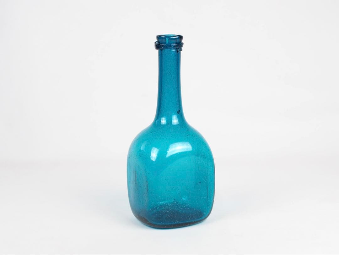 倉敷ガラス 小谷眞三 角瓶 花瓶 一輪挿し 民藝 民芸