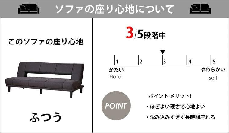 ソファーベッド 北欧 3人掛け ブルー グレー 幅180cm シンプル