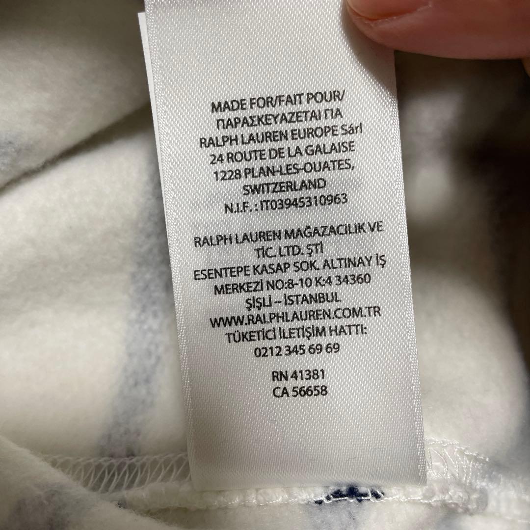 ポロ ラルフ ローレン　ストライプ　ポロベア フリース スウェットシャツ