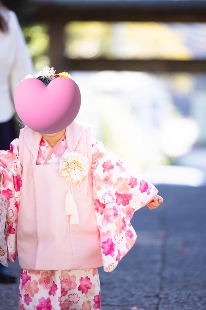moco moco powan もこもこぽわん　七五三　着物　被布コート 3歳