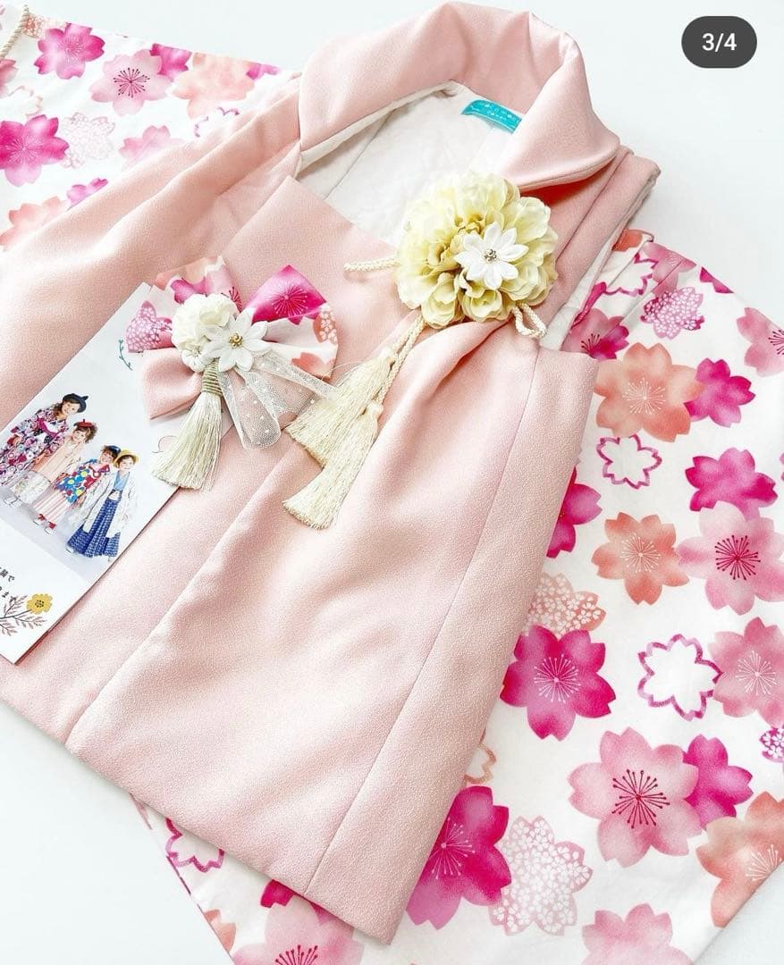 moco moco powan もこもこぽわん　七五三　着物　被布コート 3歳