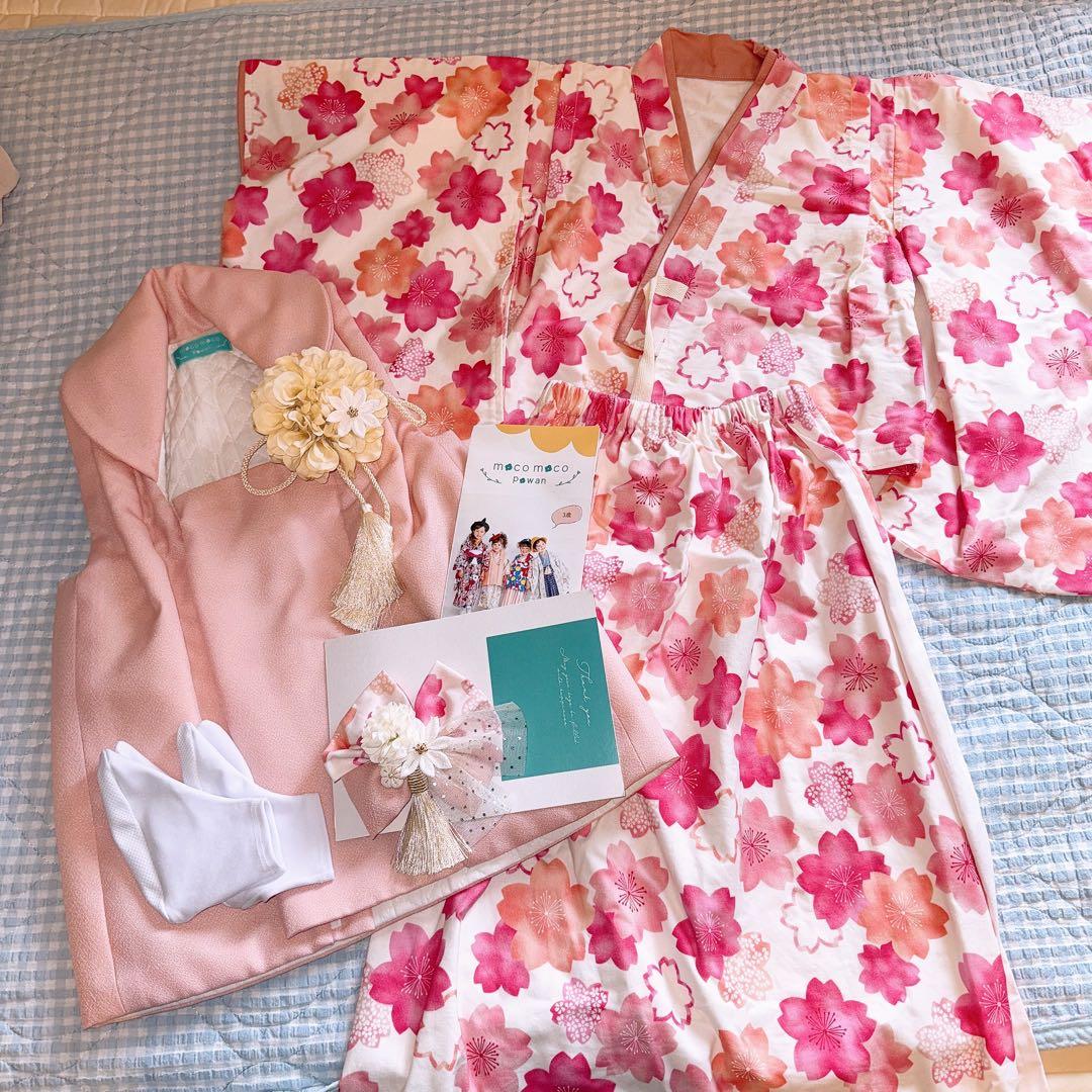 moco moco powan もこもこぽわん　七五三　着物　被布コート 3歳