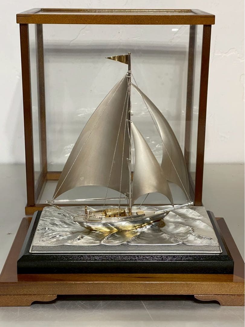 【極美品】武比古 TAKEHIKO 銀製 置物 帆船 ヨット SILVER970