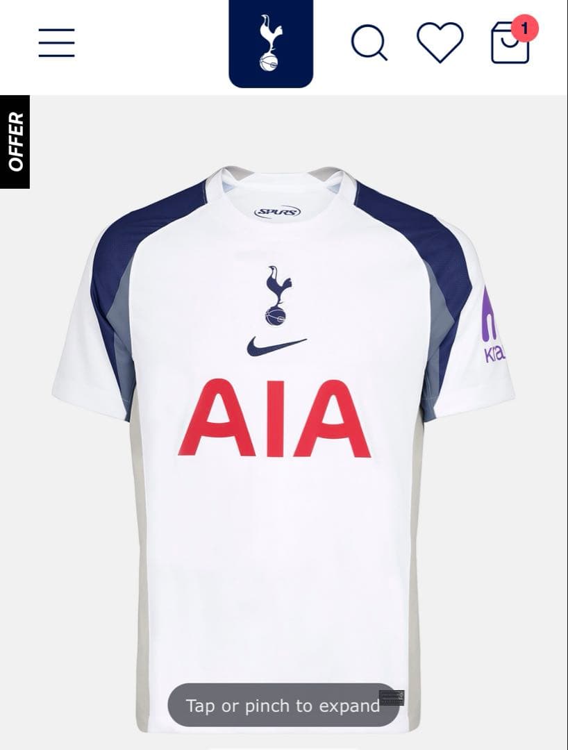 ウェア Tottenham Hotspur  Shirt 2025/26