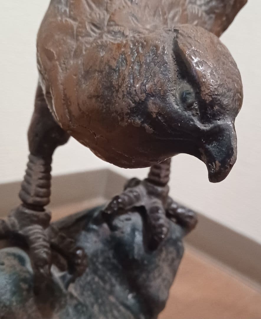 年代物 6.7kgの鷹さん(鷲さん)antique hawk or eagle