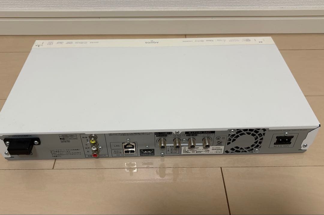 SHARP Blu-rayレコーダー BD-W1800 ホワイト