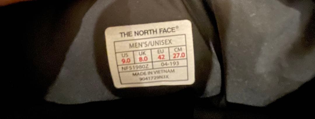 美品ザノースフェイス　ヌプシ　ブーツ　27㎝