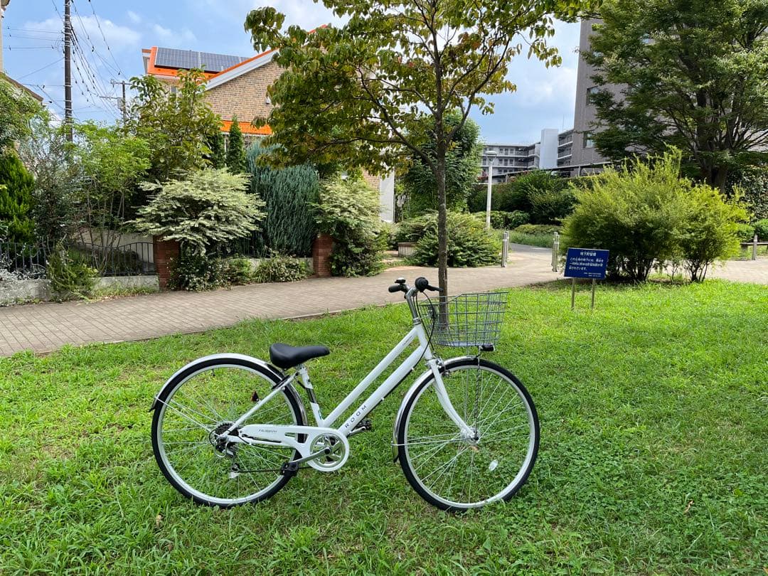 【超美品！】自転車　3段変速機付き　27インチ　ホワイト