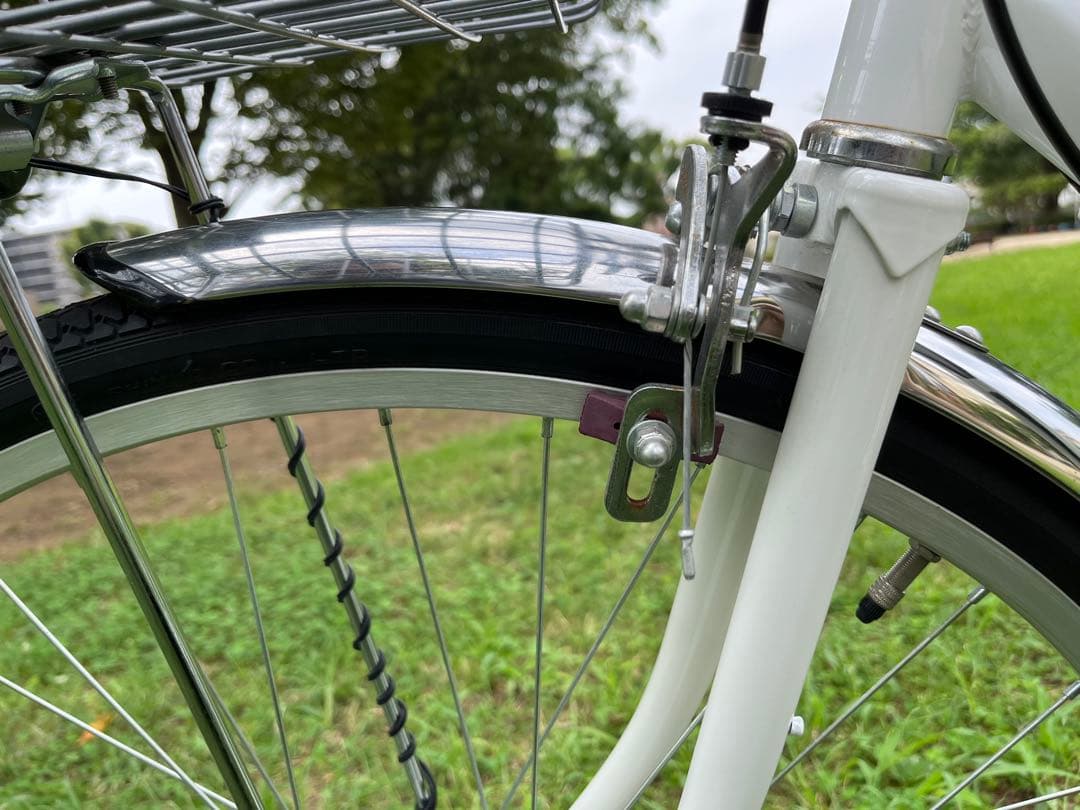 【超美品！】自転車　3段変速機付き　27インチ　ホワイト