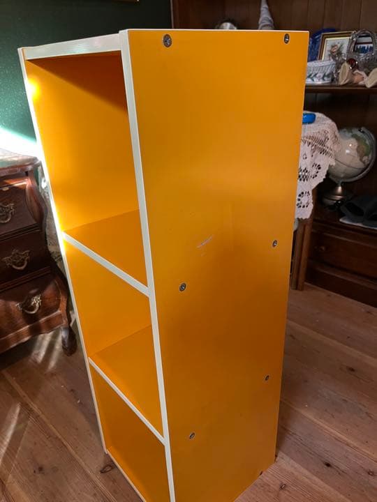 棚 ラック 昭和レトロ レトロポップ インテリア オレンジ 当時物