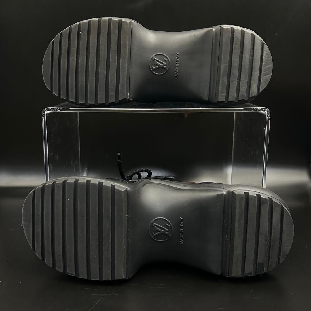 【極美品】ルイヴィトン レインブーツ アークライト モノグラム フラワー 黒