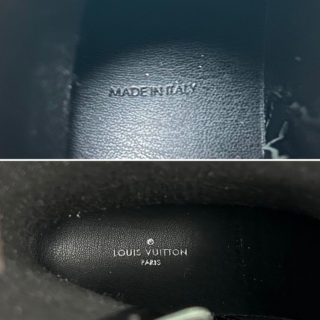 【極美品】ルイヴィトン レインブーツ アークライト モノグラム フラワー 黒