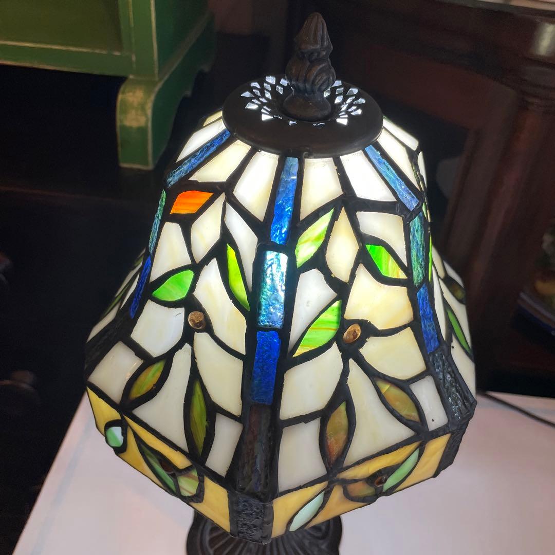 アンティーク・ステンドグラスランプ