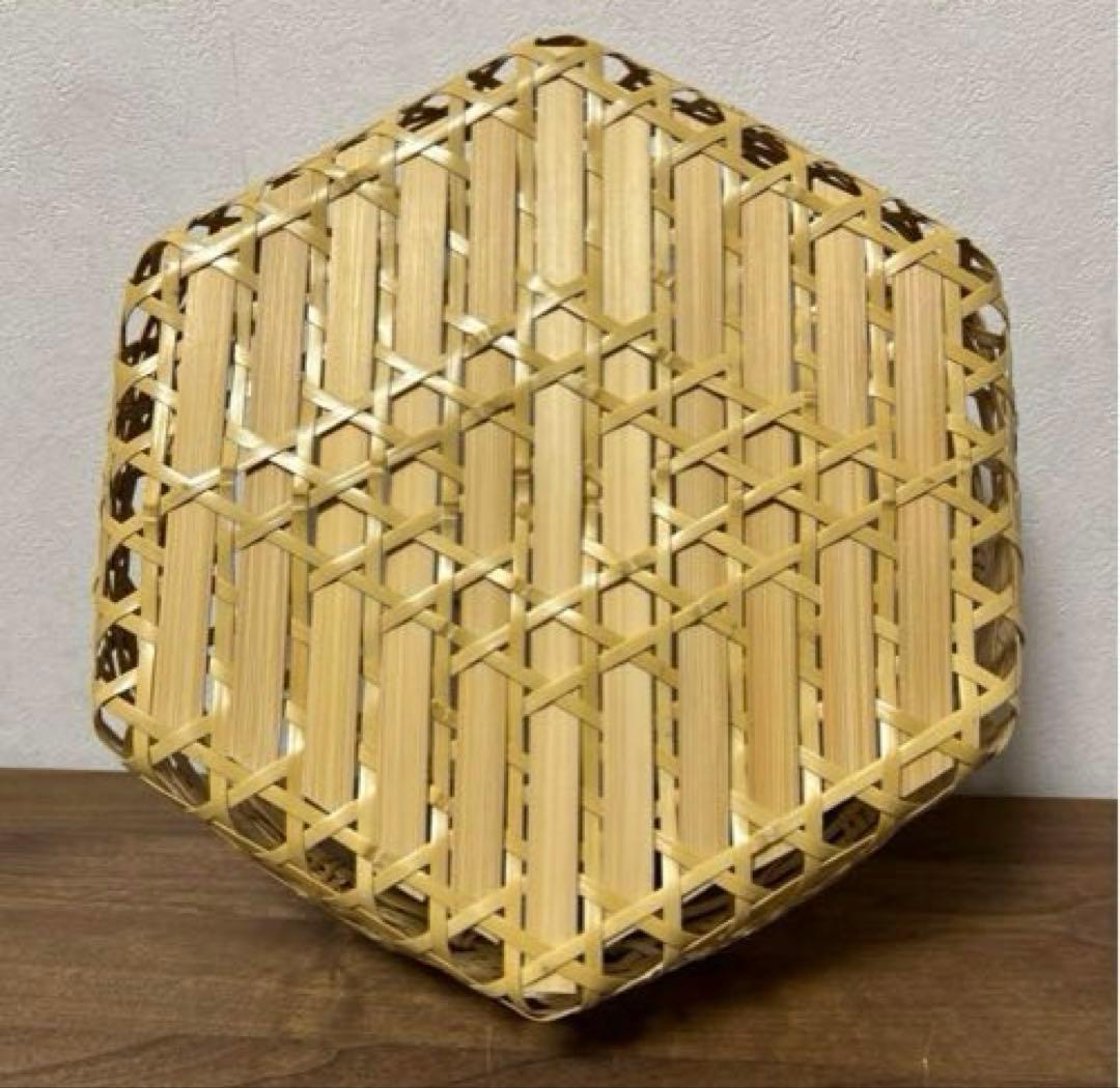 ４点　竹籠　カゴ　六つ目　御膳　水切りカゴ　竹ザル