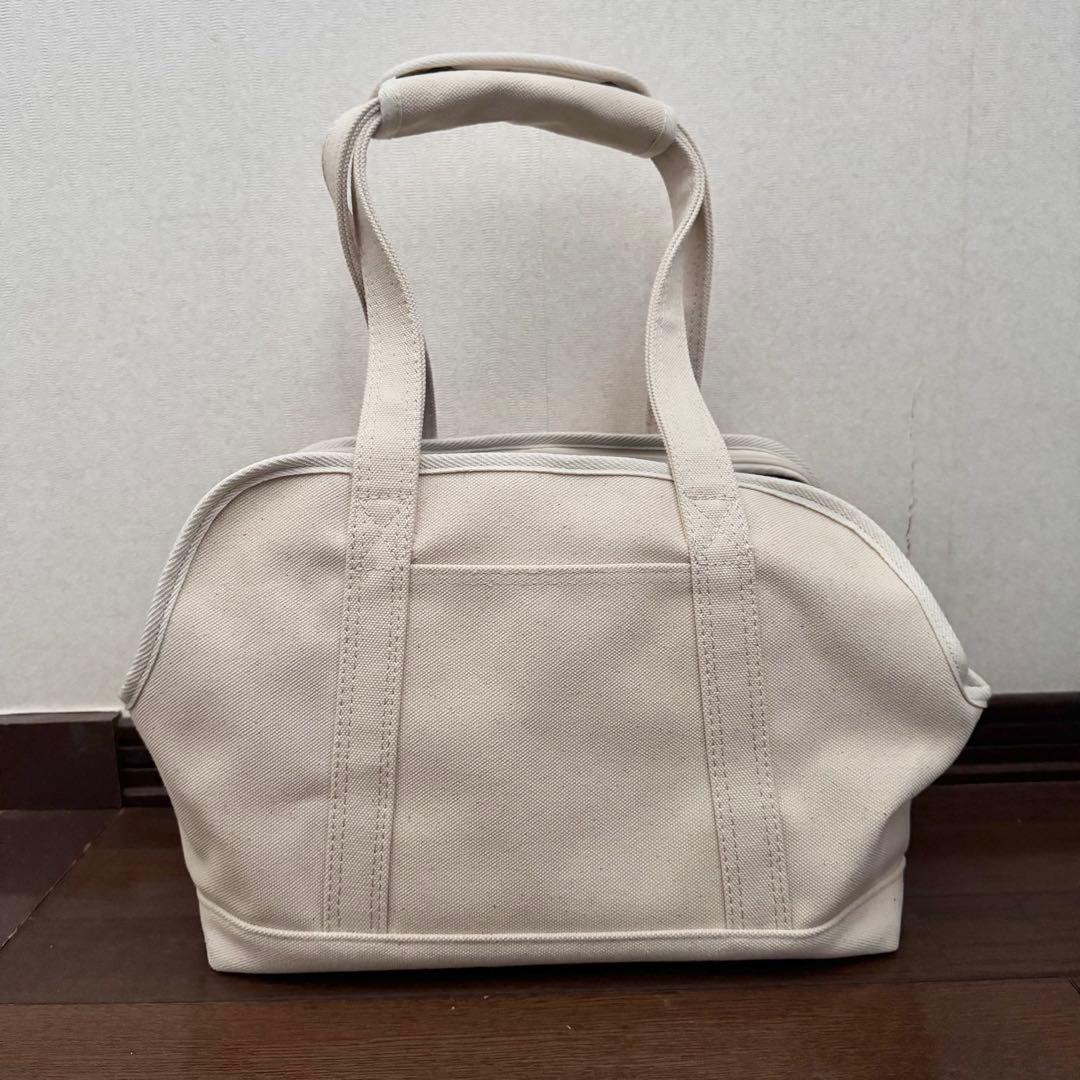 Free stitch ホワイトキャンバス 犬用 キャリーバッグ