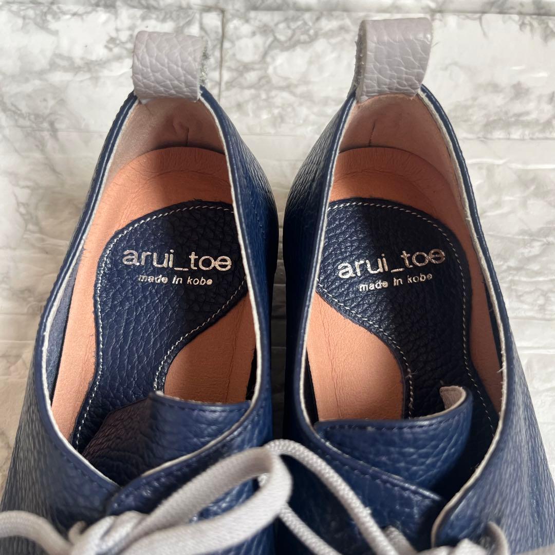 arui_toe アルイトウ コンフォート レースアップ デッキシューズ