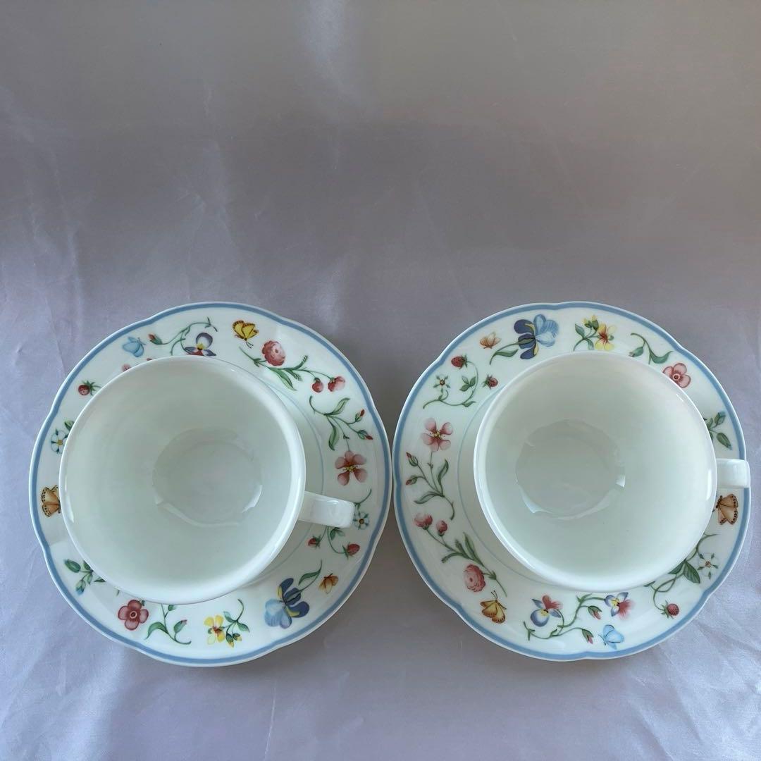 ビレロイ&ボッホ　マリポーサ カップ&ソーサーとプレート2種類の2セット