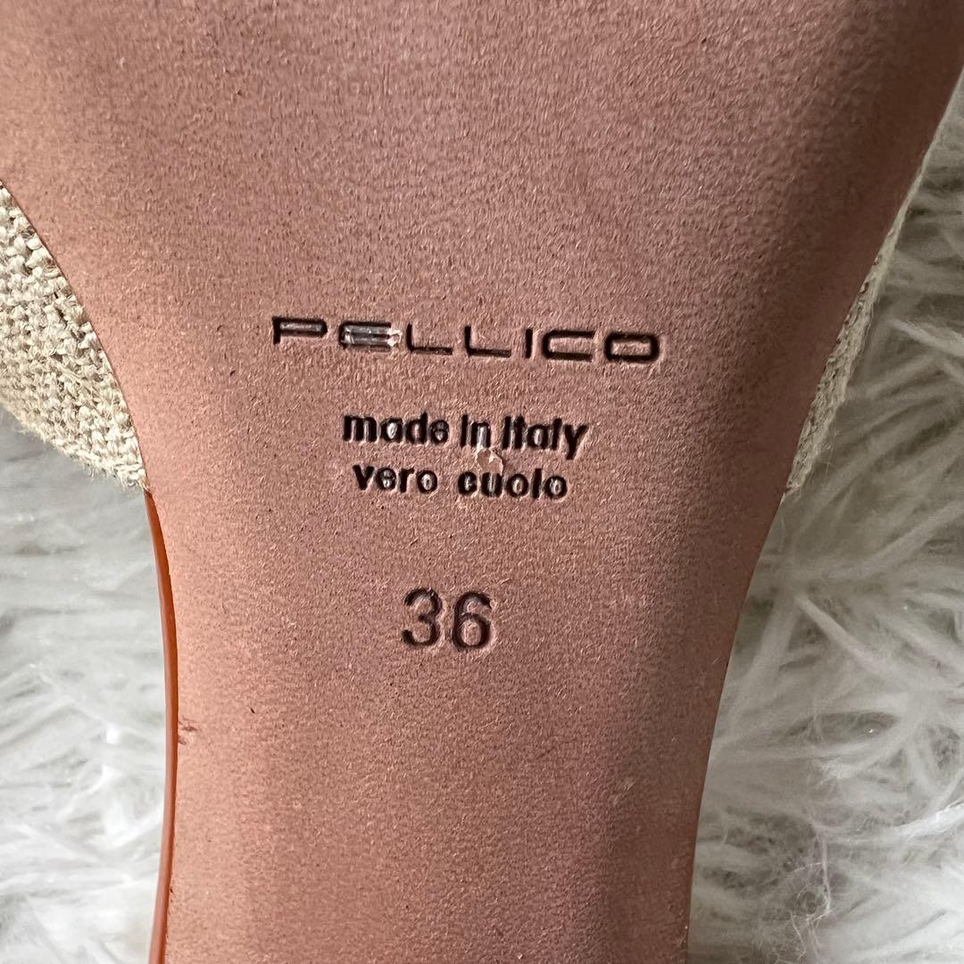 ✨大政絢さん着用✨ 美品 PELLICO リネン ミュール イタリア製 雑誌掲載