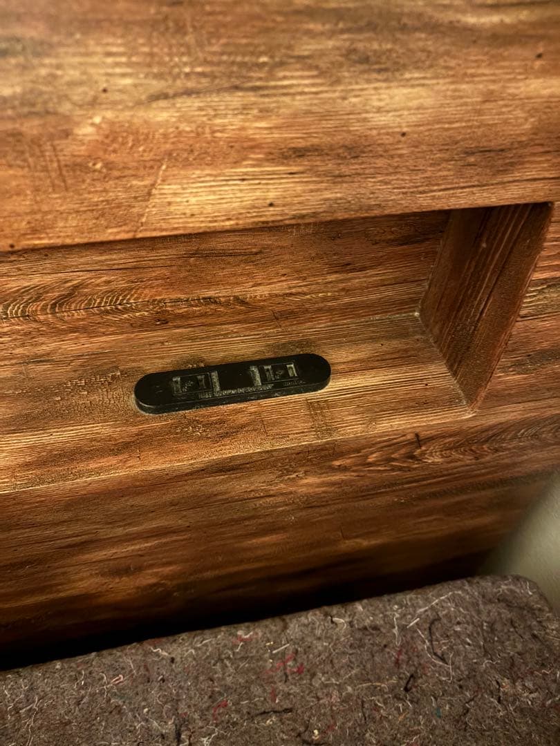 木製シングルベッドフレーム 茶色