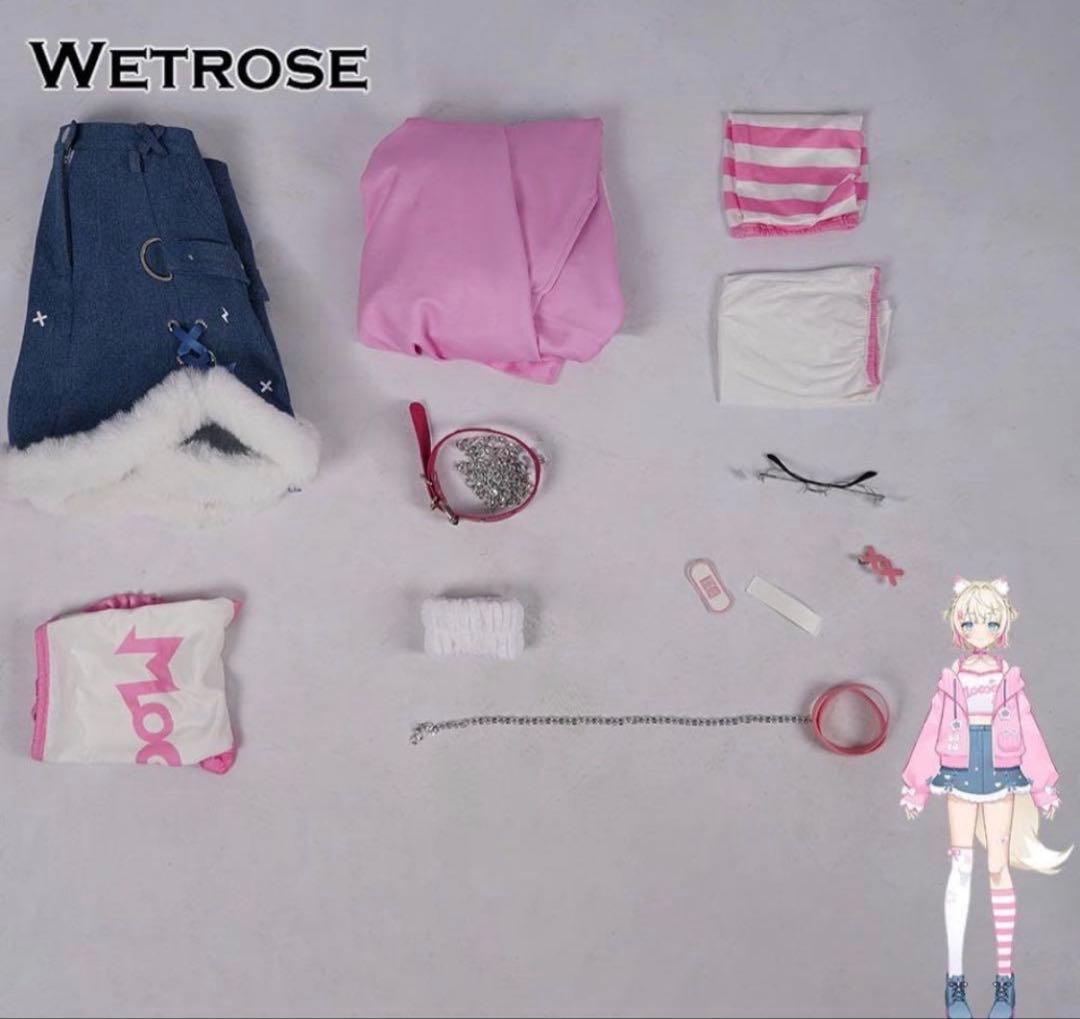 ホロライブ コスプレ 衣装 ウィッグ モココ FUWAMOCO 新衣装