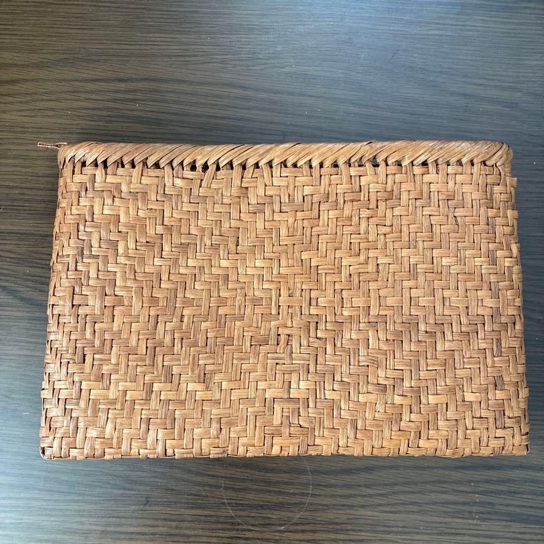 山葡萄？　かごバッグ ジッパー付き