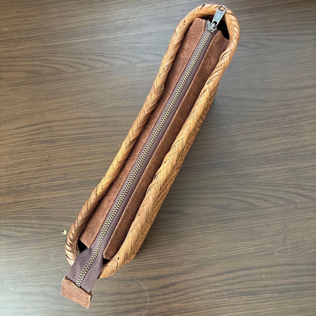 山葡萄？　かごバッグ ジッパー付き