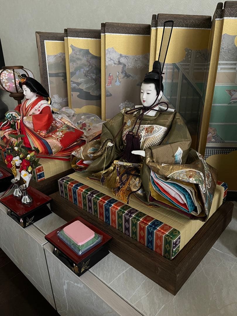 京雛 雛人形 お雛様 伝統的なひな人形セット ひな人形　収納ケース 桐箱 収納