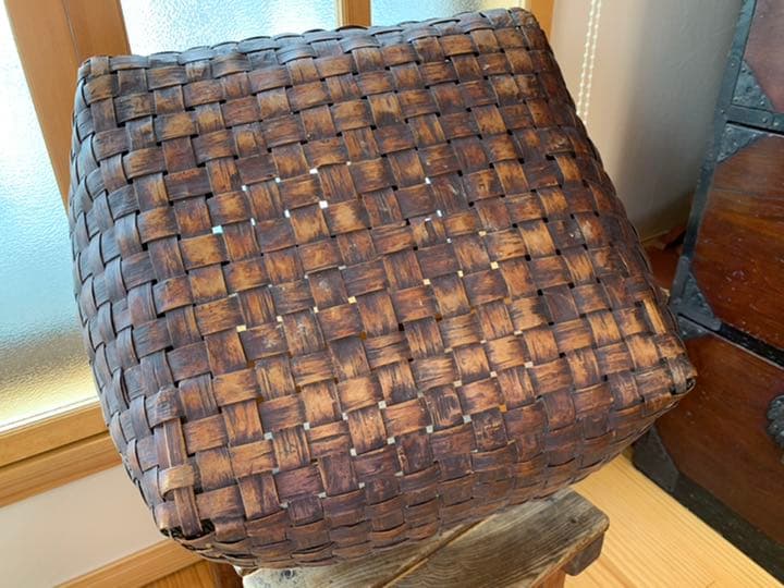 バスケット　カゴ　アンティーク　骨董