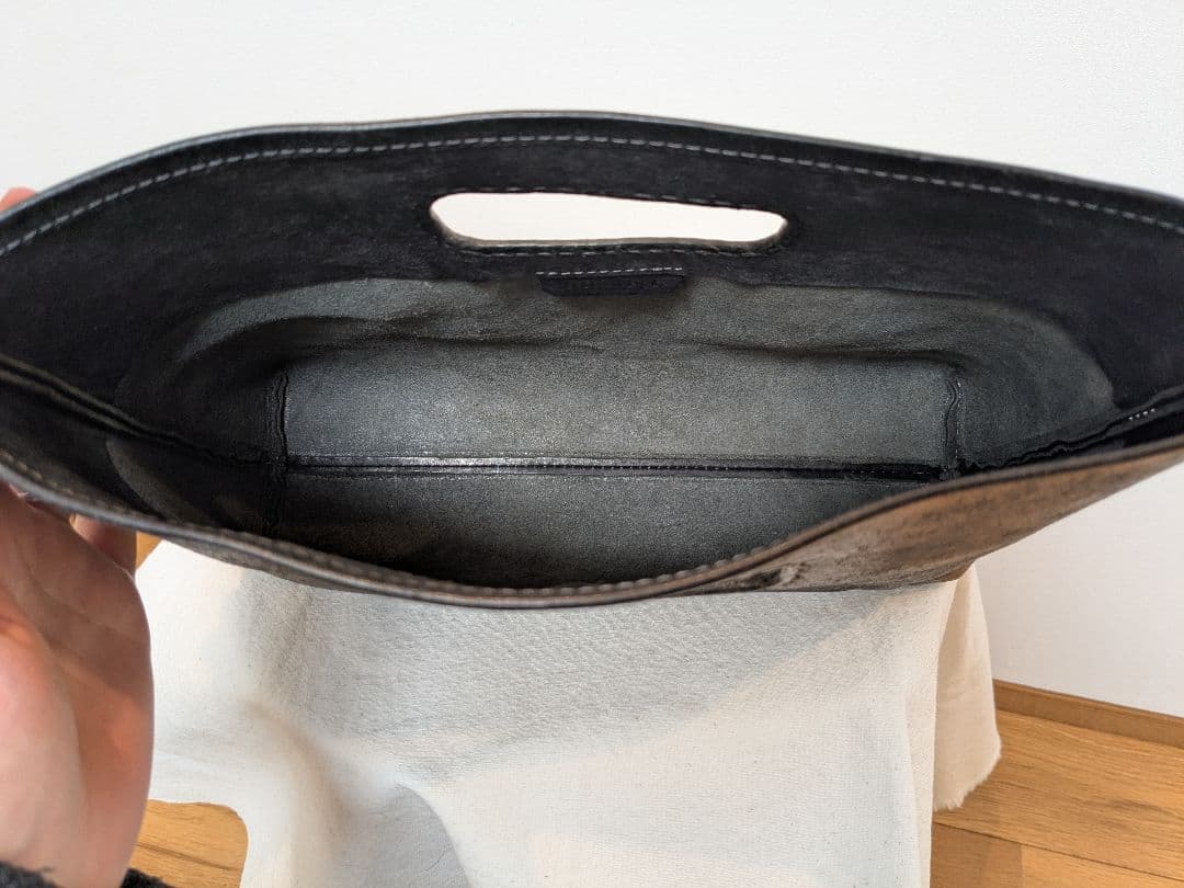 SAFUJI ミニバッグ 黒 レザー