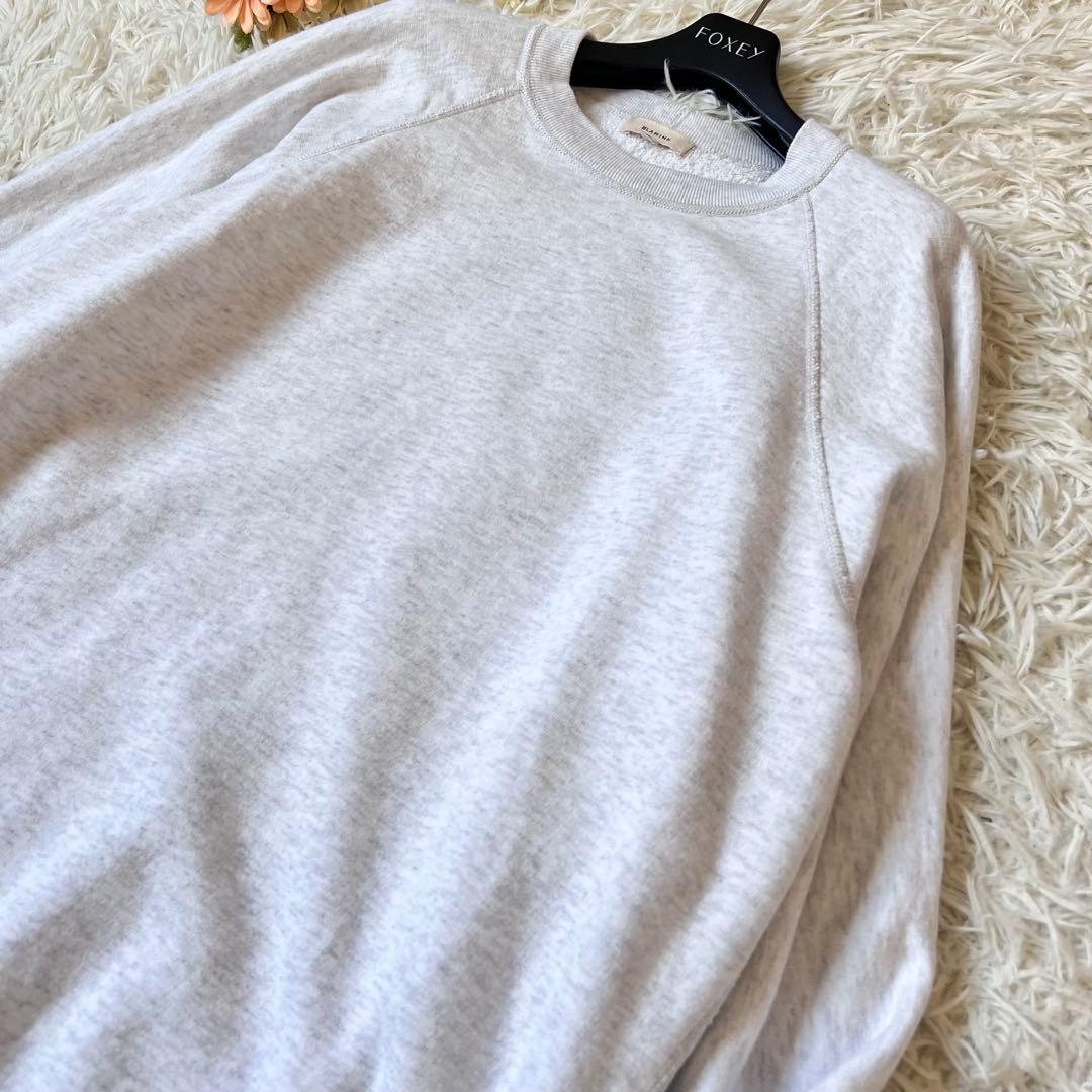 BLAMINK ブラミンク 吊 裏毛 ロゴ ロング スリーブ スウェット グレー