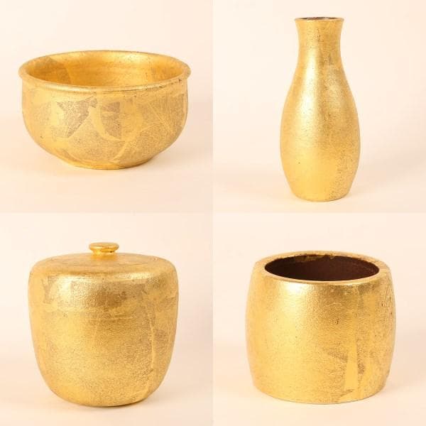 東大寺奉納同様品九谷金彩皆具一式目録コピー付　北村隆