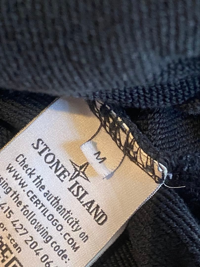 STONE  ブラック ジップアップジャケット