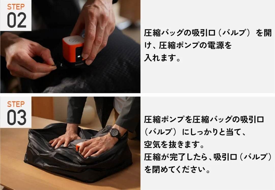 【新品・未使用】YOYOVAC 圧縮トラベルバッグ