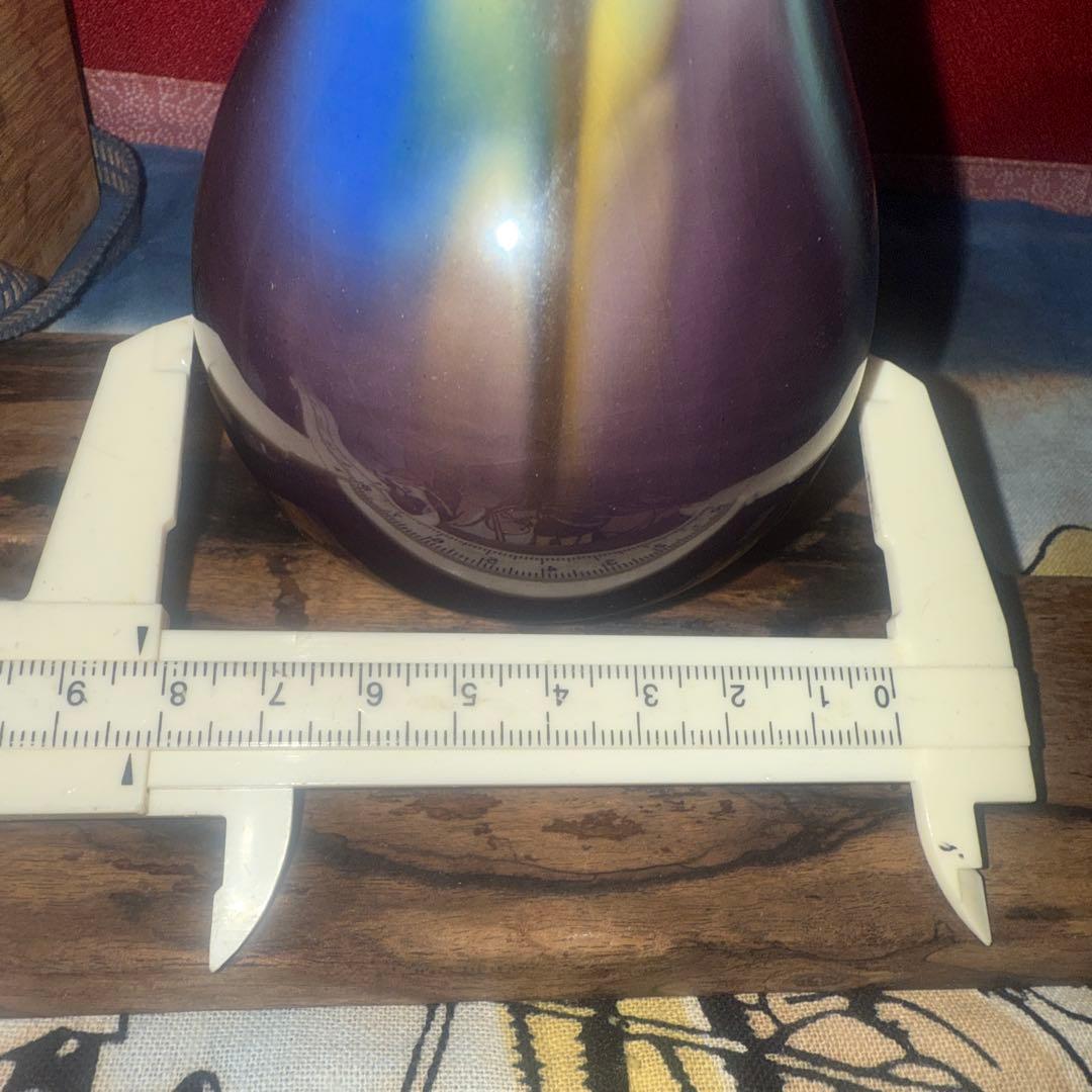 人間国宝九谷三代目八十吉(正彦)陶器花瓶　処分セール中